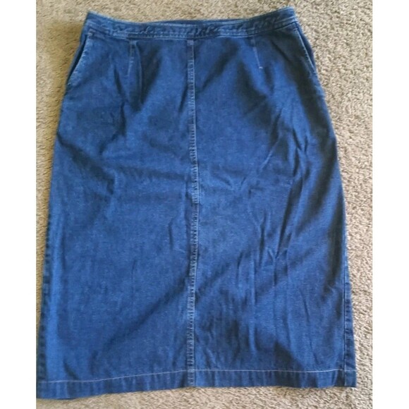 Jones New York Dresses & Skirts - Vintage Jones New York Country Denim Skirt Size 16 Long Straight  Cottagecore